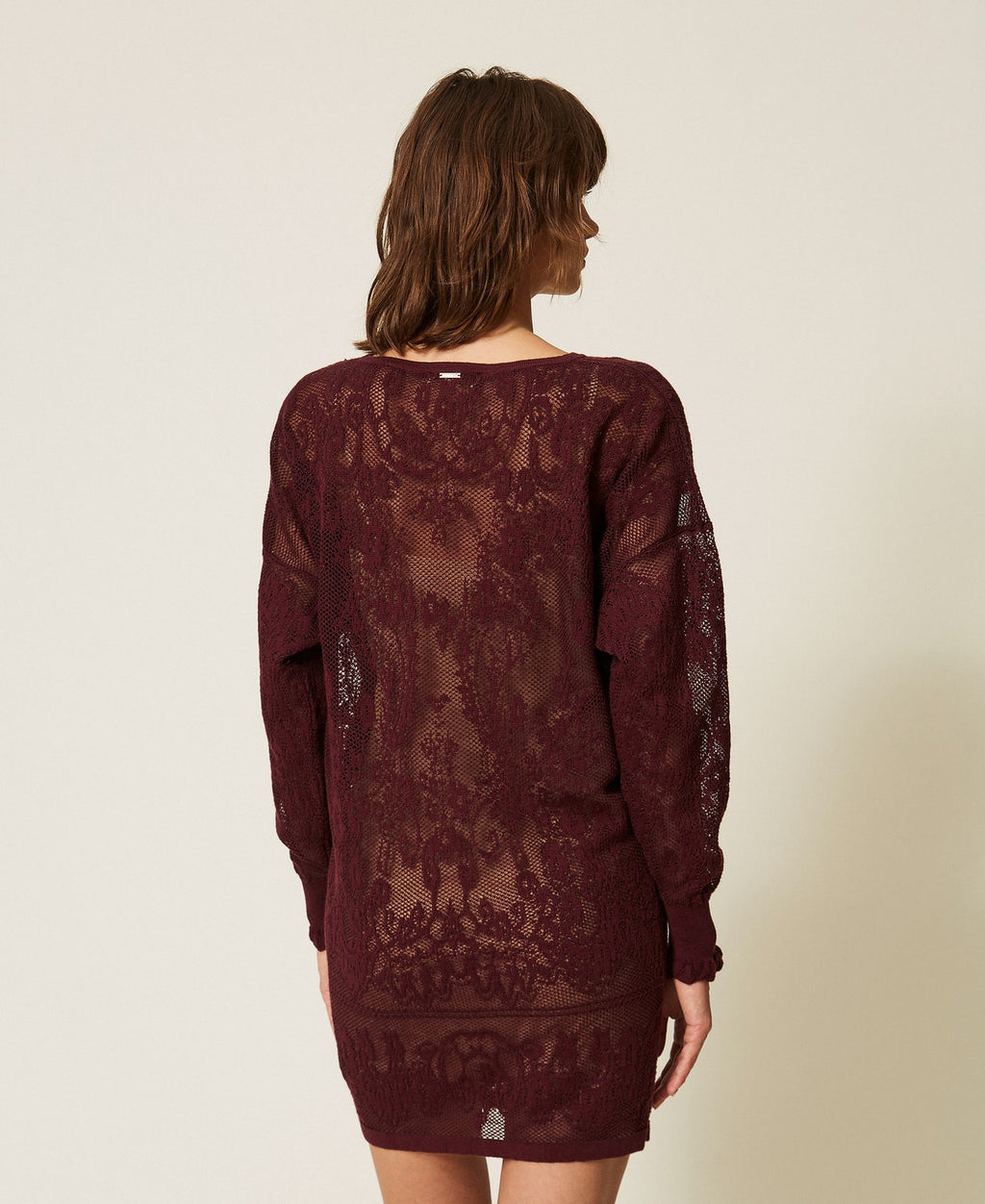 Twinset 262TF3030 - Abito corto in maglia jacquard