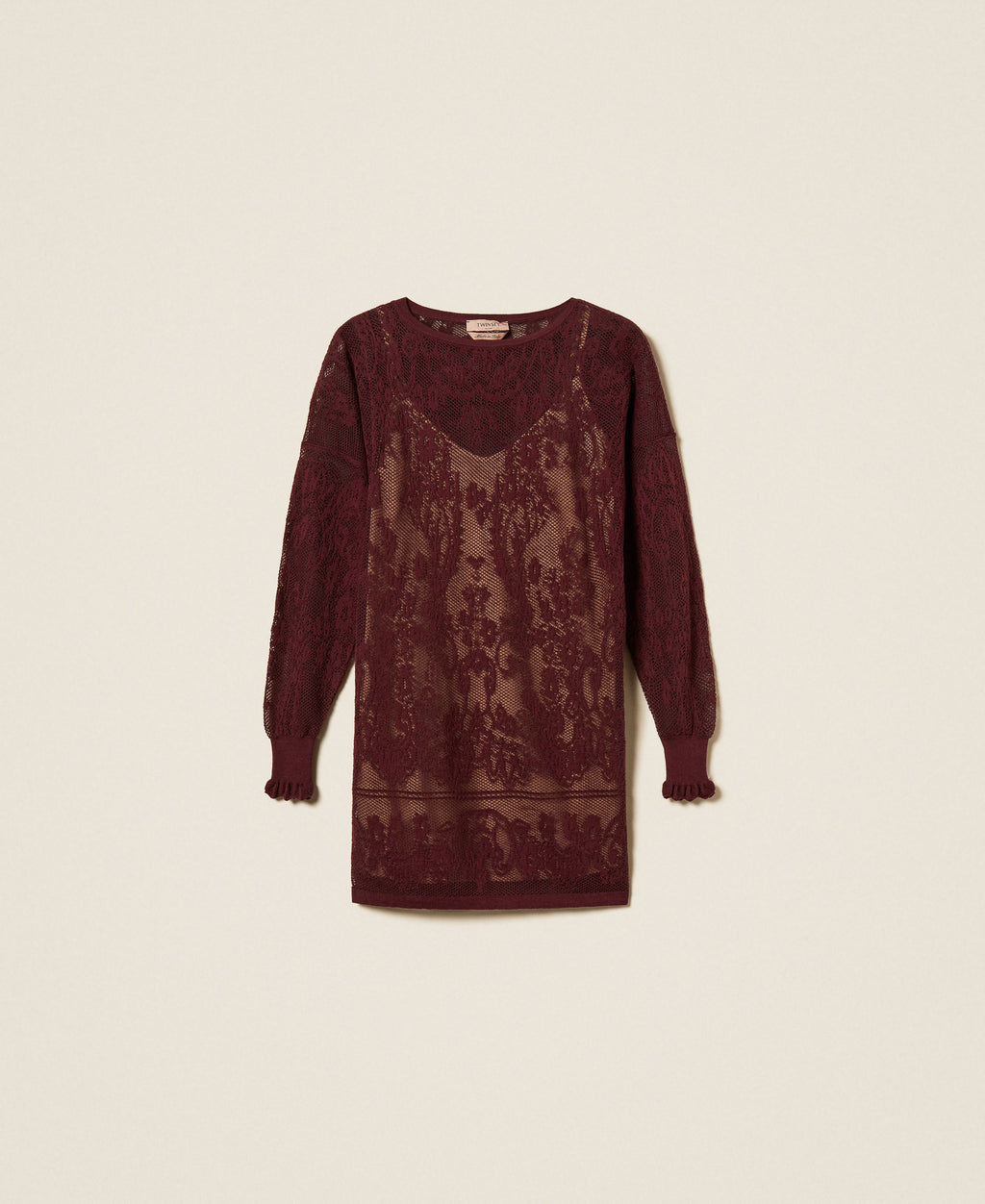 Twinset 262TF3030 - Abito corto in maglia jacquard
