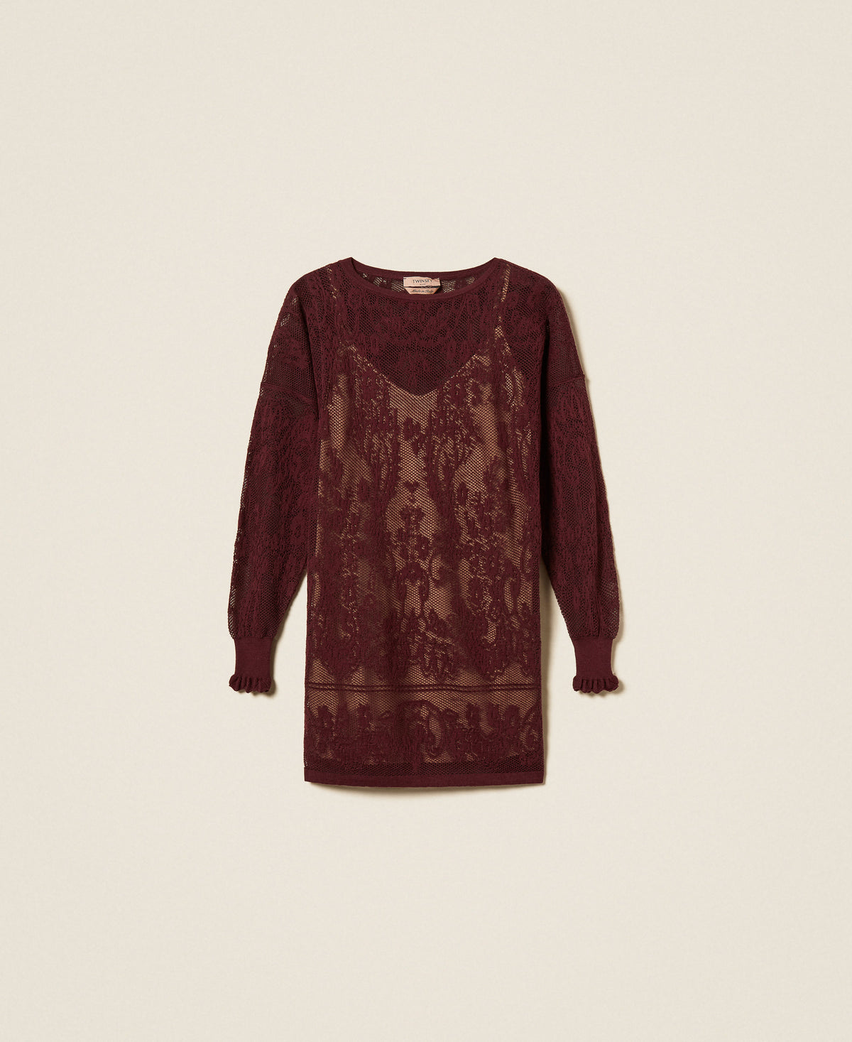Twinset 262TF3030 - Abito corto in maglia jacquard