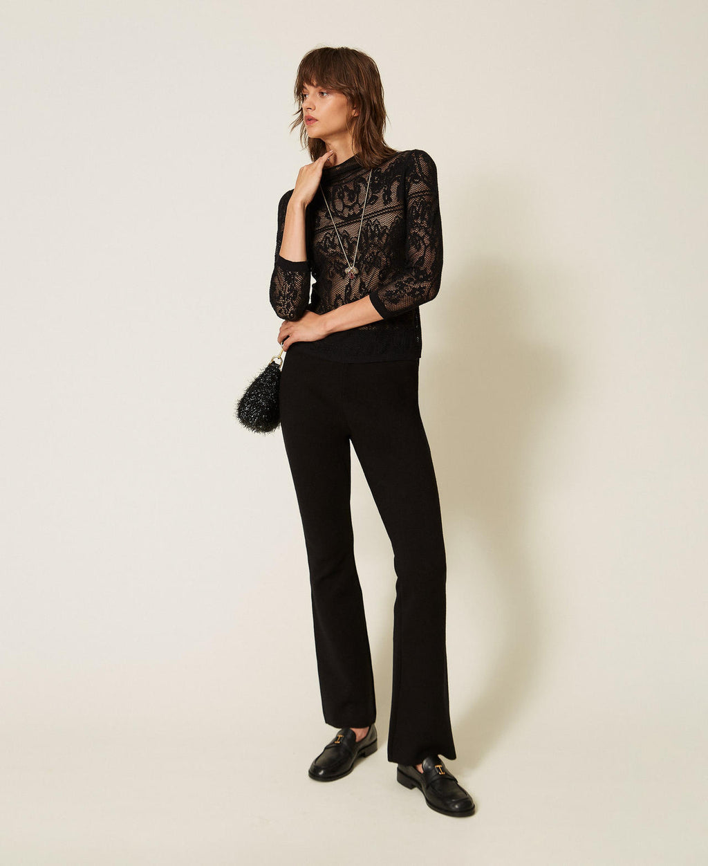 Twinset 262TF3031 - Maglia a lupetto jacquard