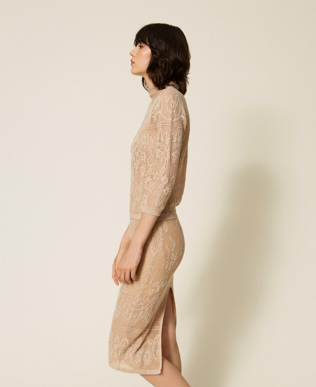 Twinset 262TF3032 - Gonna longuette in maglia jacquard