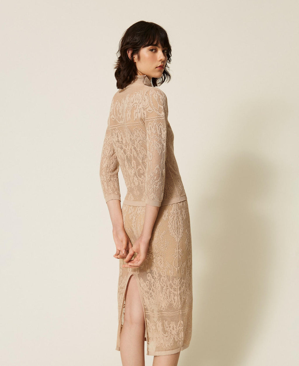 Twinset 262TF3032 - Gonna longuette in maglia jacquard