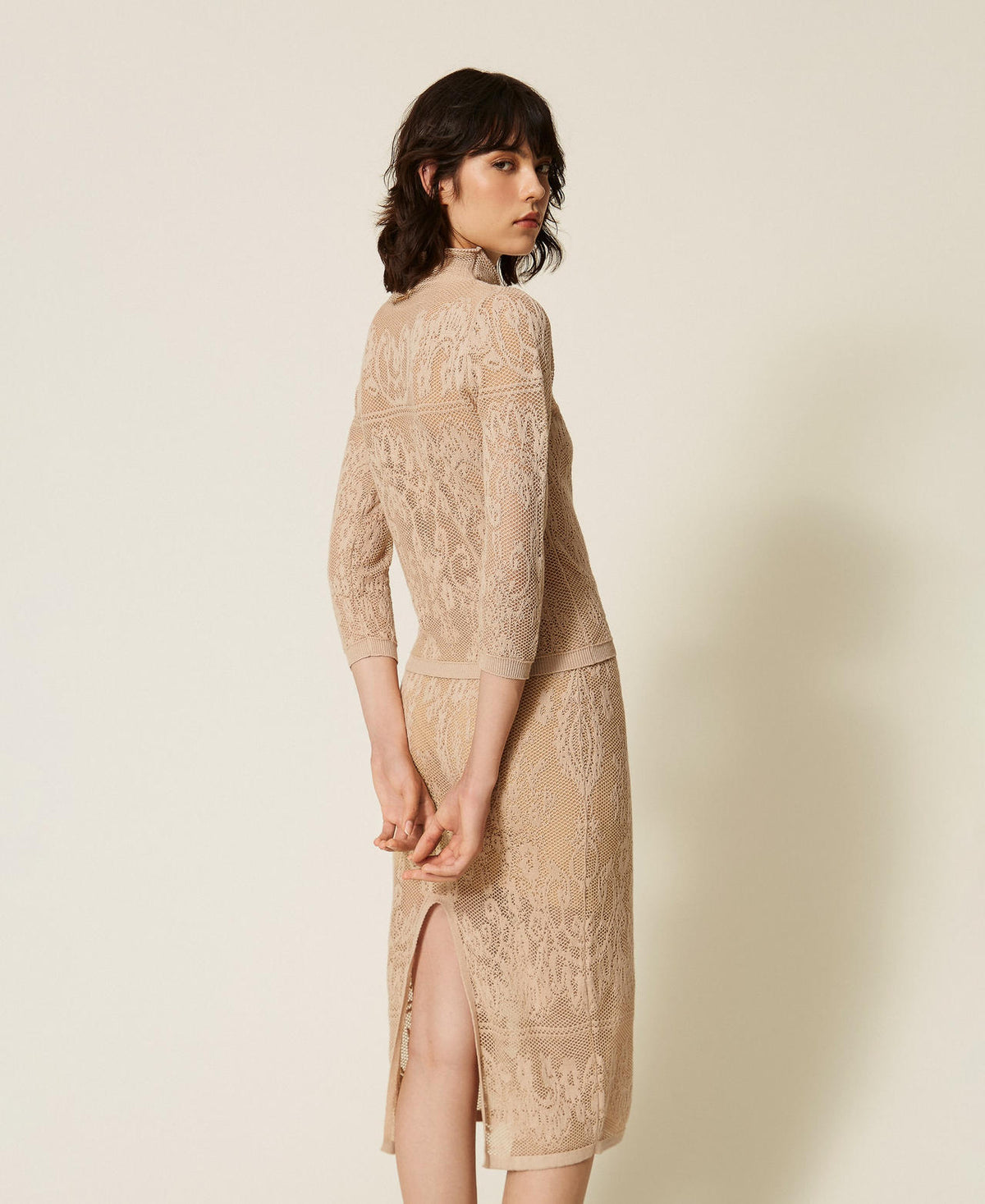 Twinset 262TF3032 - Gonna longuette in maglia jacquard