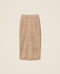 Twinset 262TF3032 - Jacquard knit midi skirt