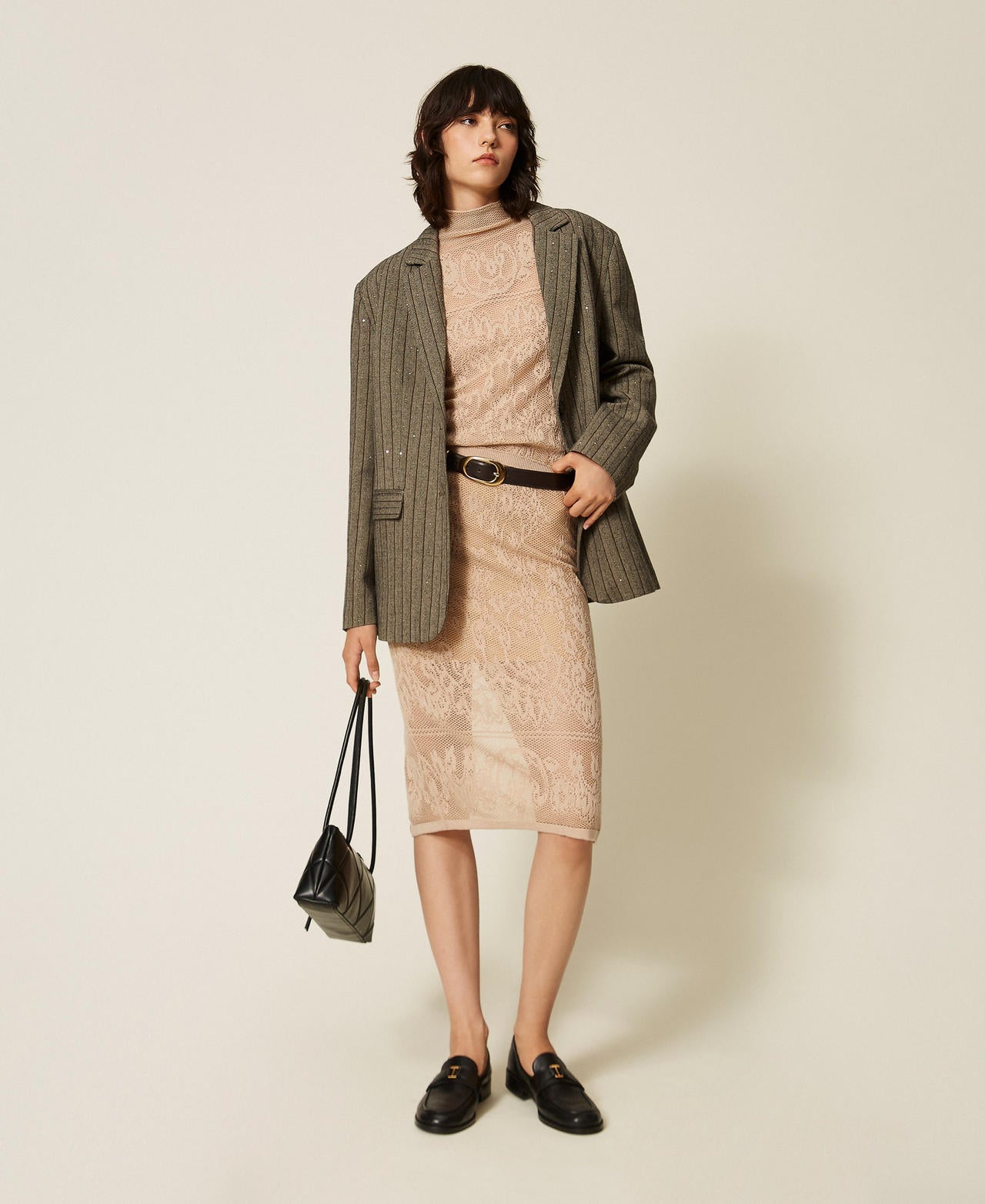 Twinset 262TF3032 - Gonna longuette in maglia jacquard
