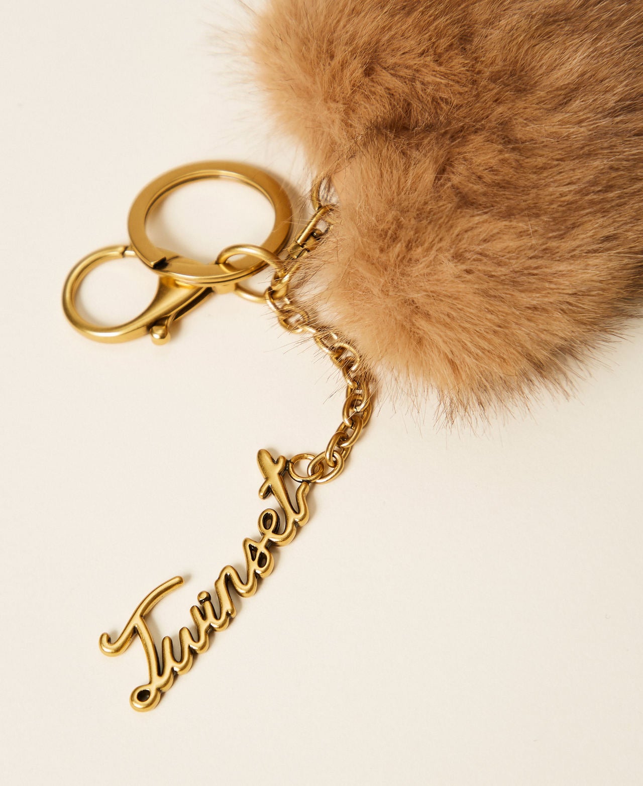 Twinset 262TL8075 - Portachiavi a cuore in faux fur