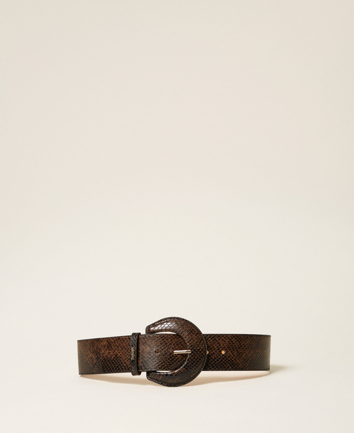 Twinset 262TO5430 - Cintura in pelle a stampa python
