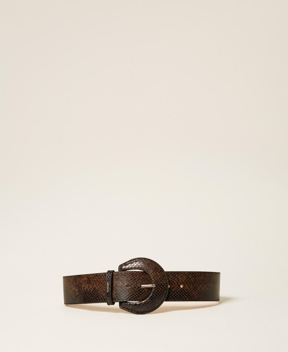 Twinset 262TO5430 - Cintura in pelle a stampa python