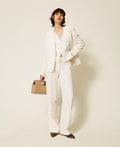 Twinset 262TP2043 - Pantaloni a palazzo in crêpe