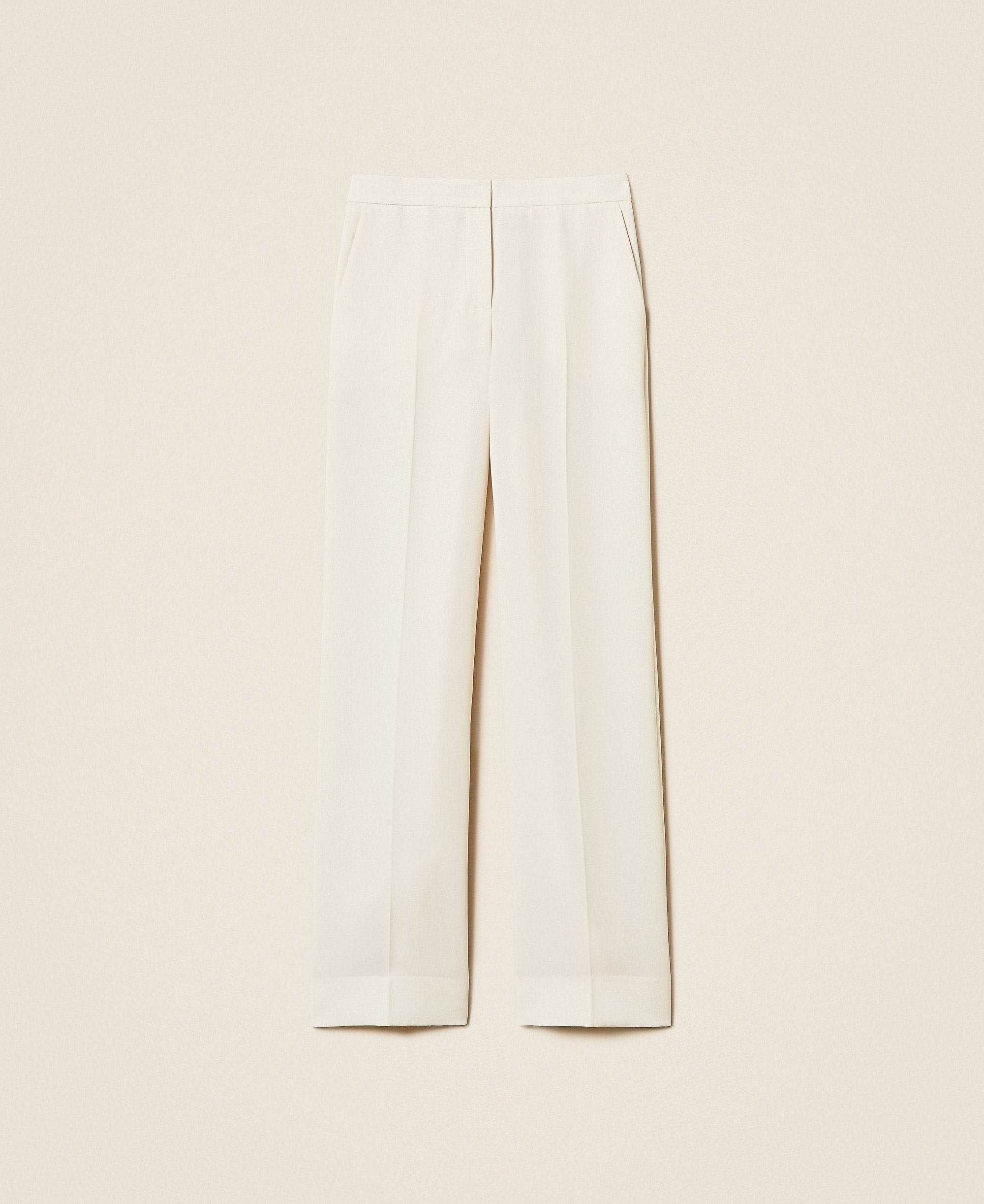 Twinset 262TP2043 - Pantaloni a palazzo in crêpe