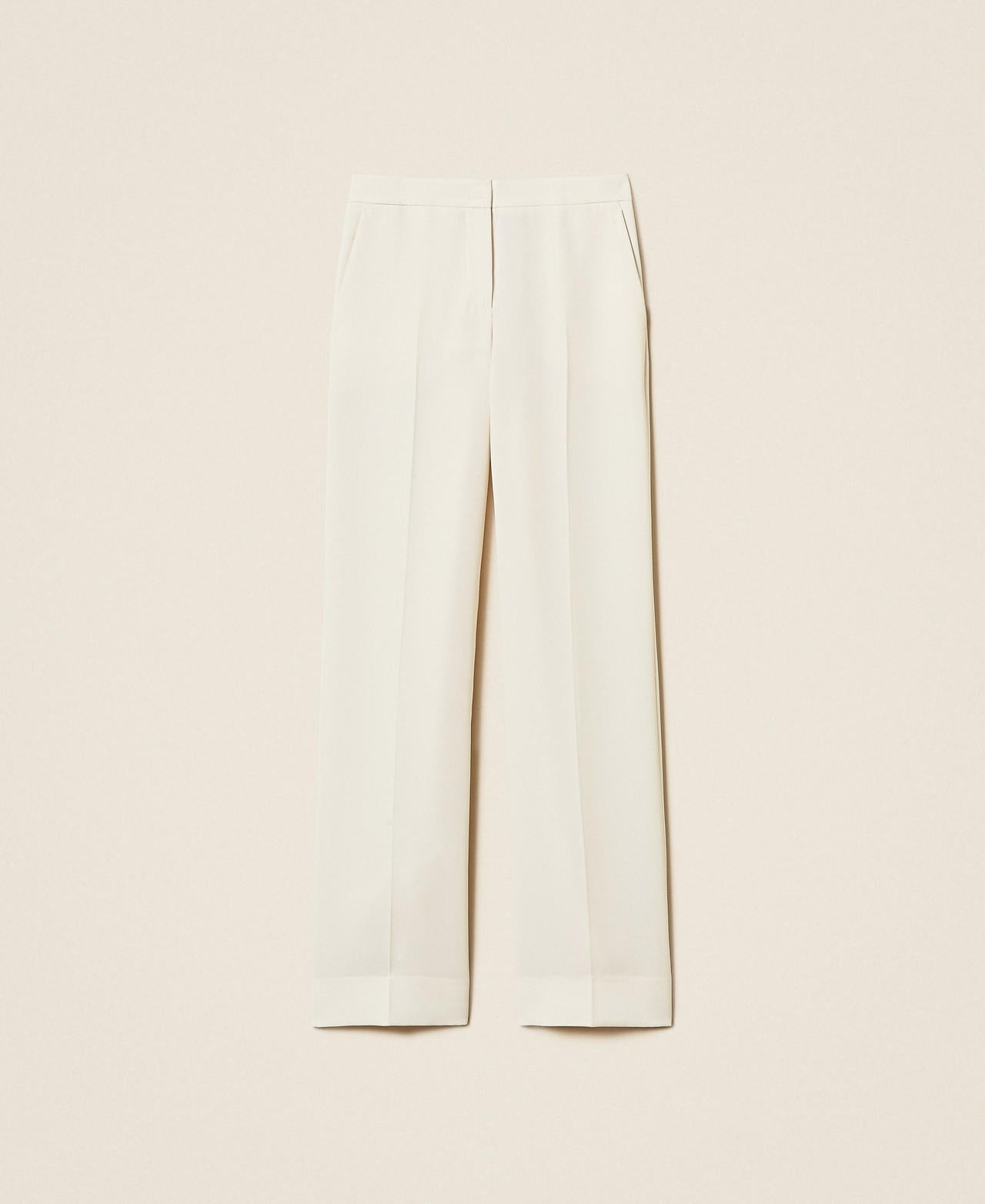 Twinset 262TP2043 - Pantaloni a palazzo in crêpe
