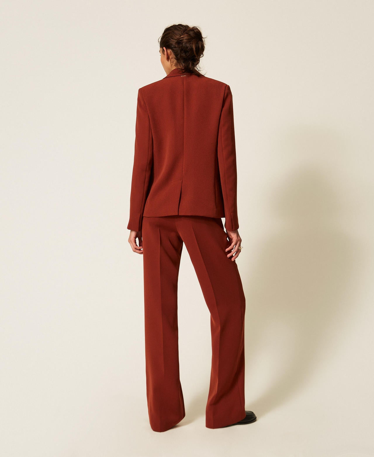 Twinset 262TP2043 - Pantaloni a palazzo in crêpe