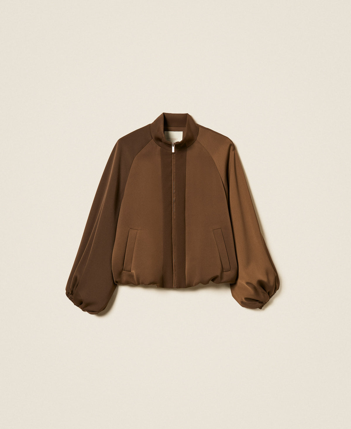 Twinset 262TP2132 - Giacca balloon in envers satin