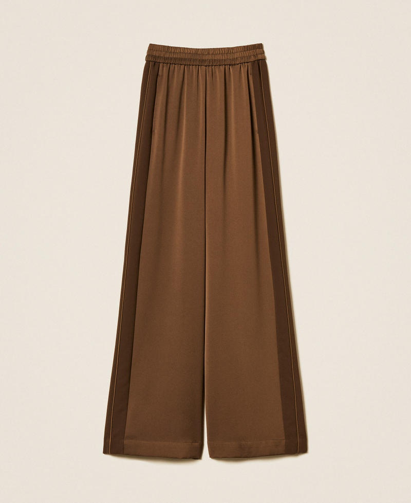 Twinset 262TP2133 - Pantaloni a palazzo in envers satin