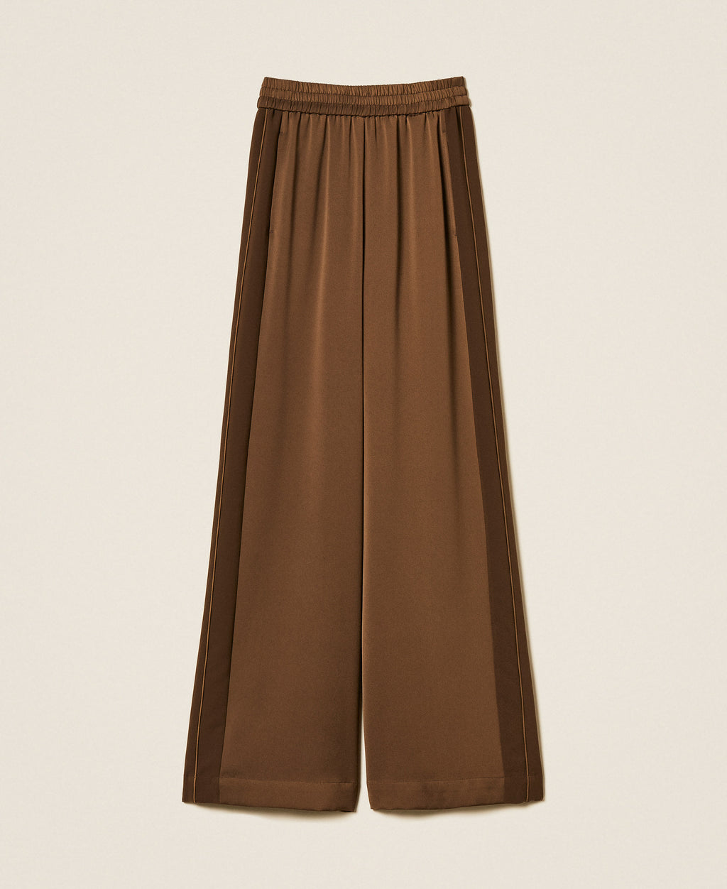Twinset 262TP2133 - Pantaloni a palazzo in envers satin