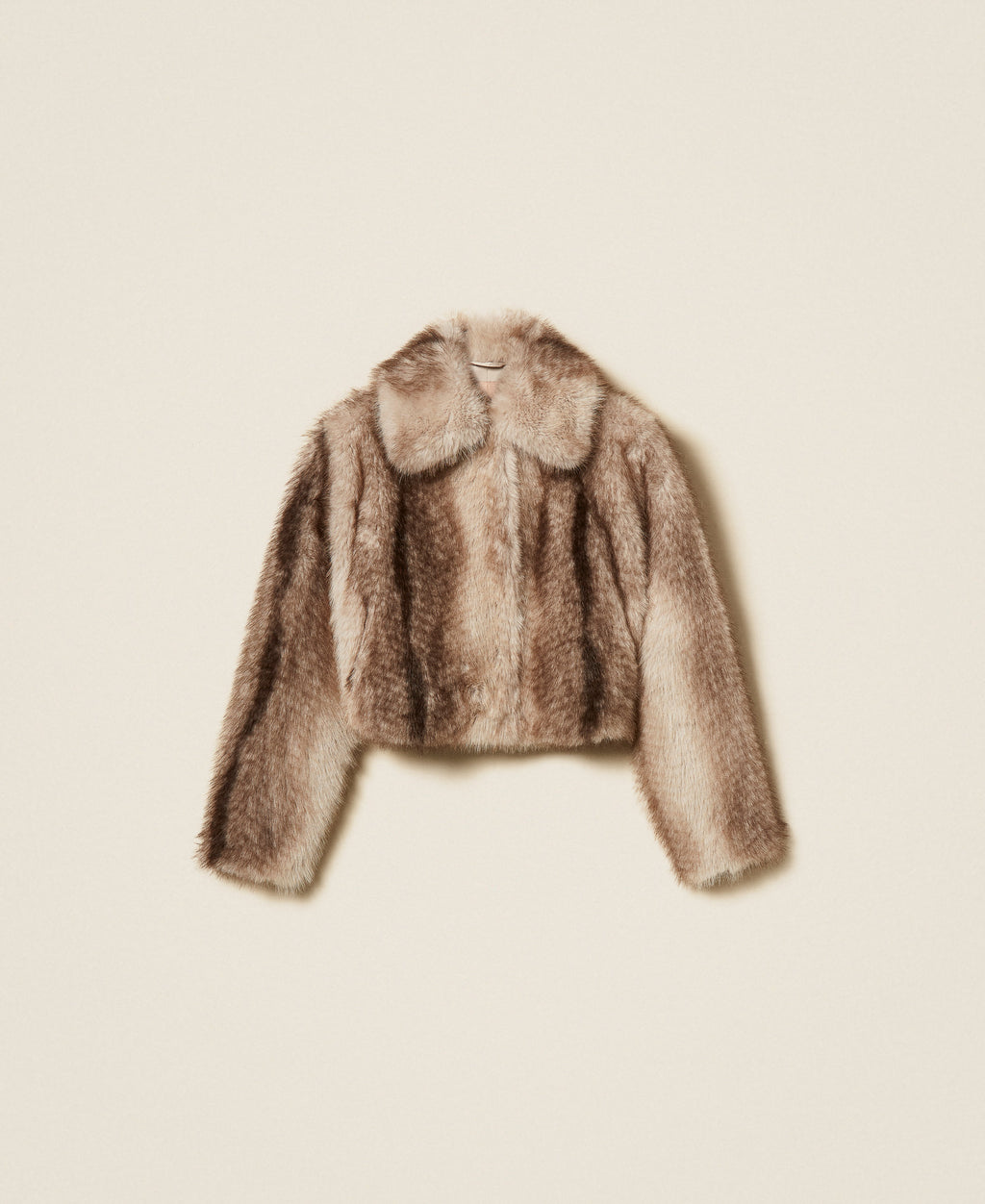 Twinset 262TP2240 - Giacca in faux fur a stampa sfumata
