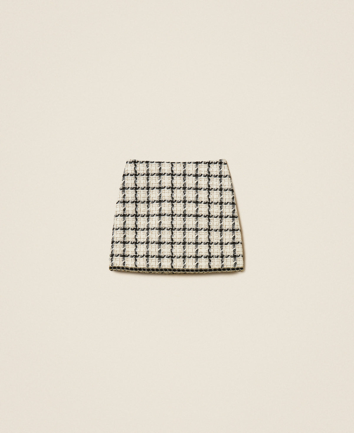 Twinset 262TP2751 - Minigonna bouclé a fantasia check