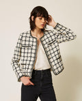 Twinset 262TP2752 - Giacca bouclé a fantasia check