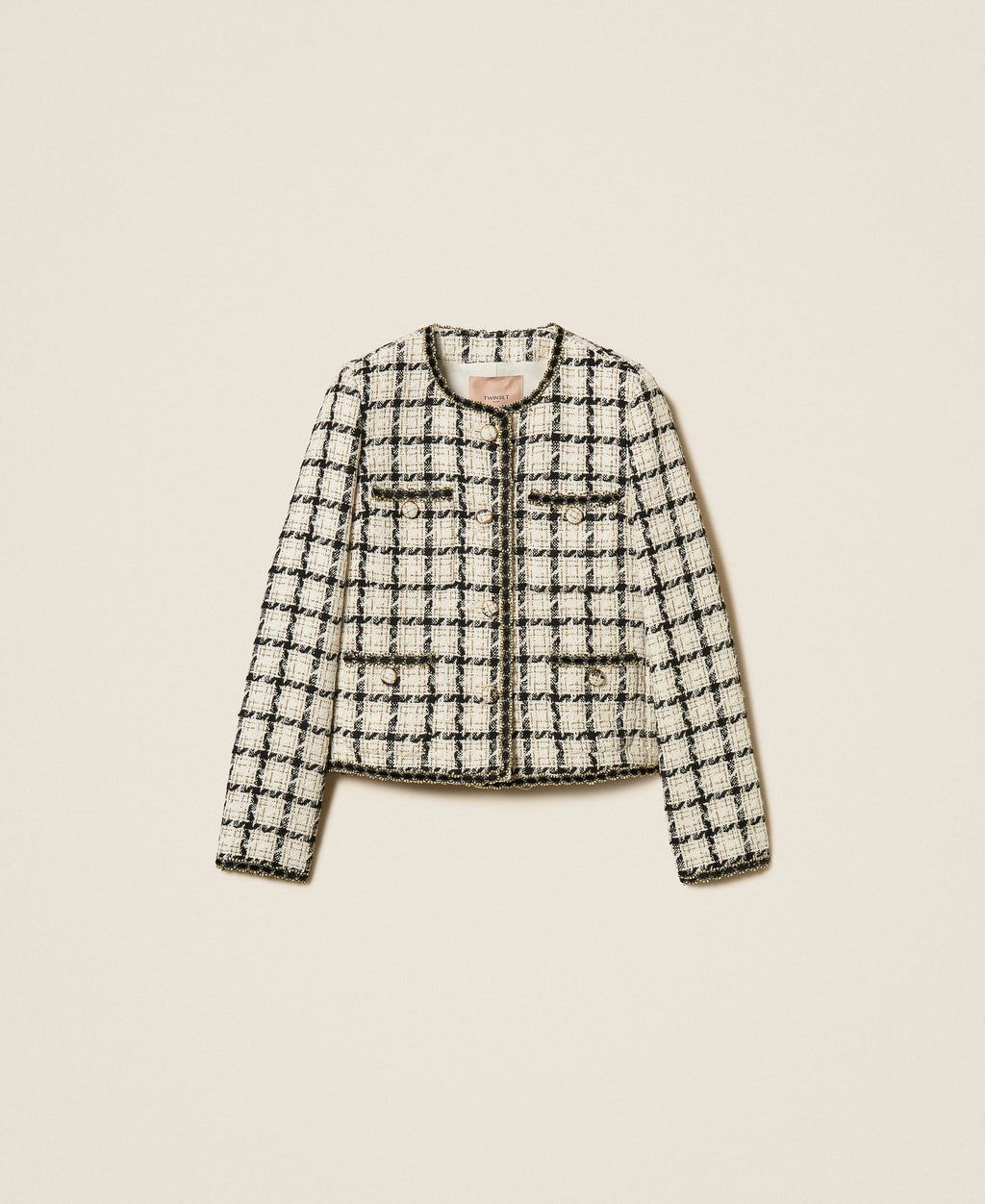 Twinset 262TP2752 - Giacca bouclé a fantasia check