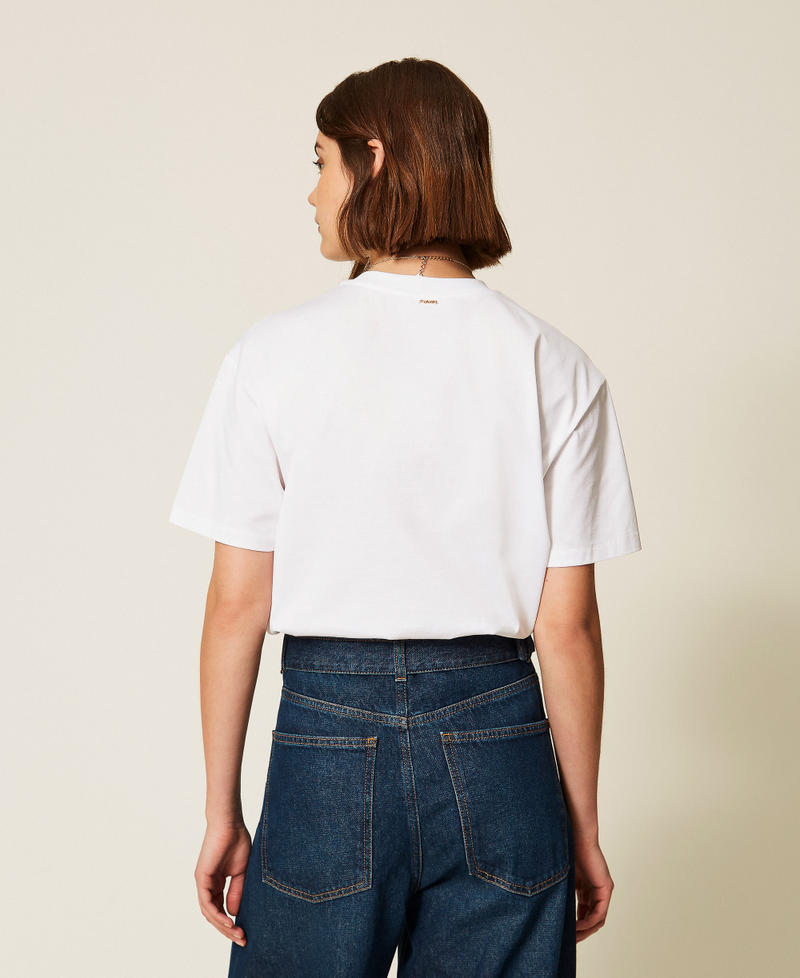 Twinset 262TP2760 - T-shirt regular con ricamo patch