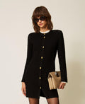 Twinset 262TP3100 - Abito-cardigan corto con bottoni in metallo