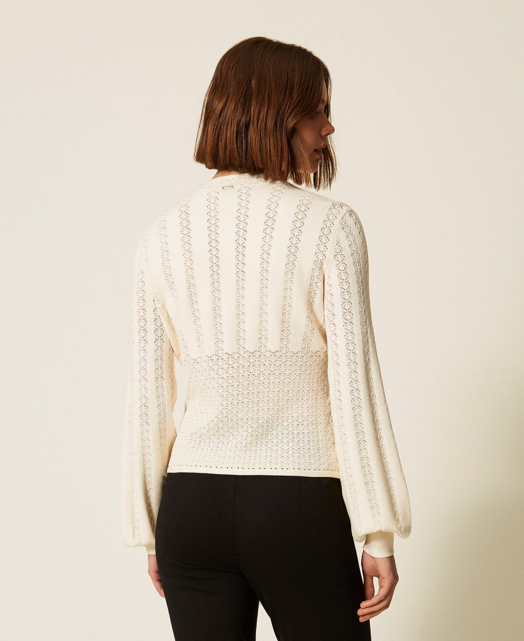 Twinset 262TP3124 - Maglia girocollo punzonata