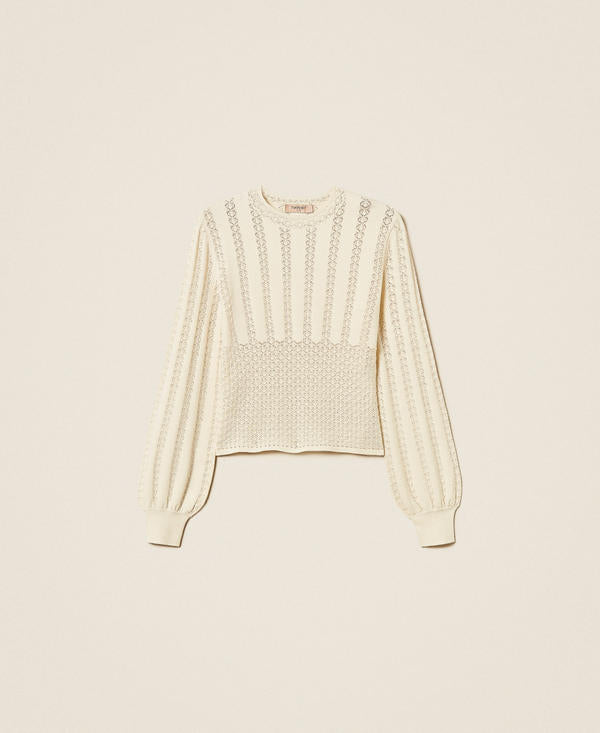 Twinset 262TP3124 - Maglia girocollo punzonata