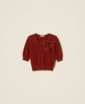 Twinset 262TP3260 - Angora blend sweater with brooch