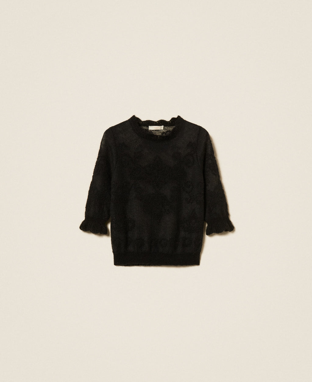 Twinset 262TP3341 - Maglia in misto alpaca jacquard