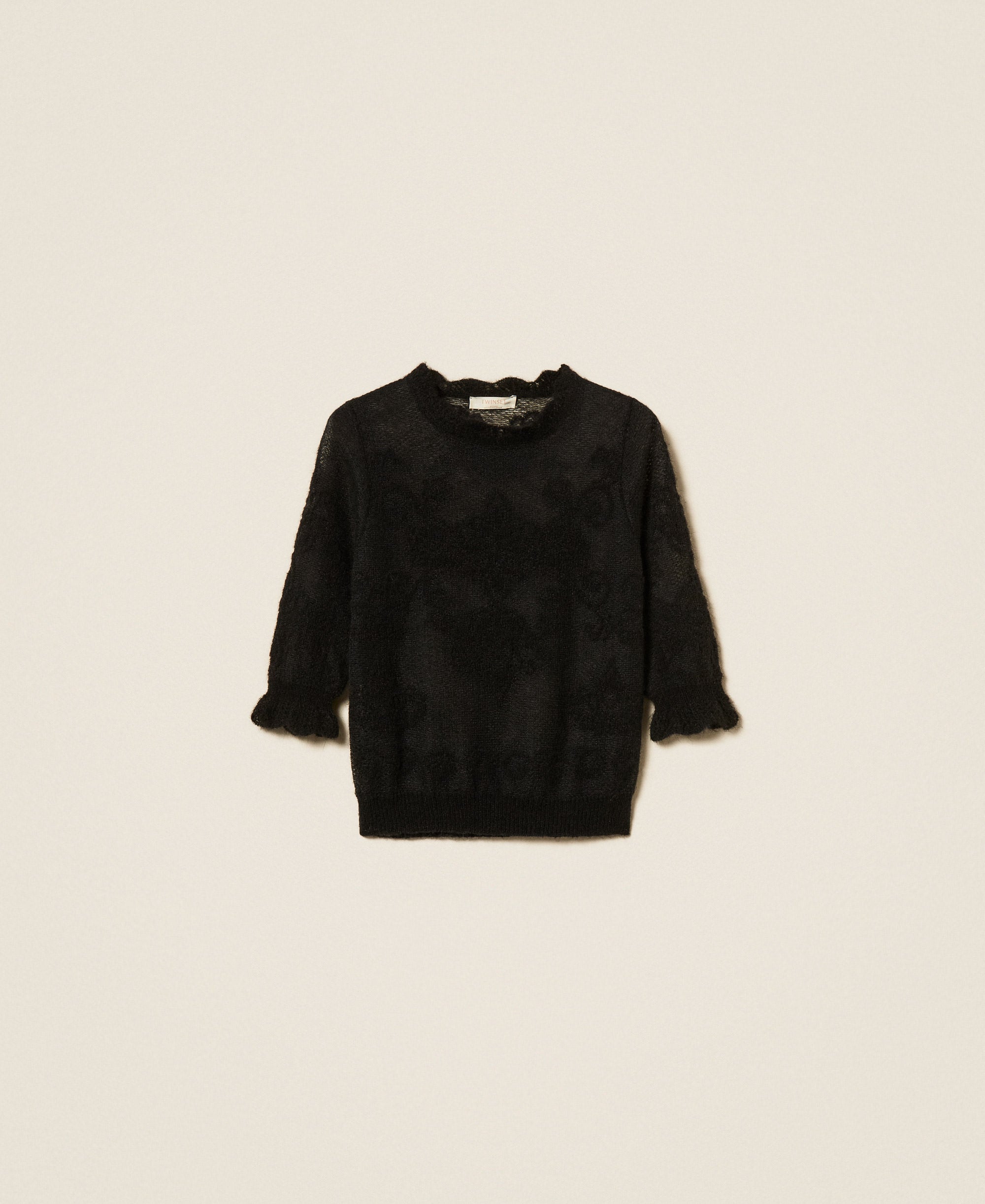 Twinset 262TP3341 - Maglia in misto alpaca jacquard