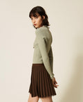 Twinset 262TP3390 - Maglia fitted con pizzo