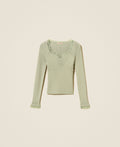 Twinset 262TP3390 - Fitted sweater with lace