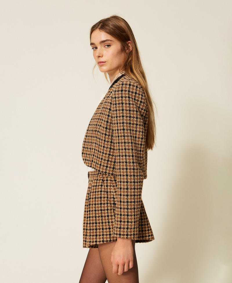 Twinset 262TT2131 - Shorts in bouclé check
