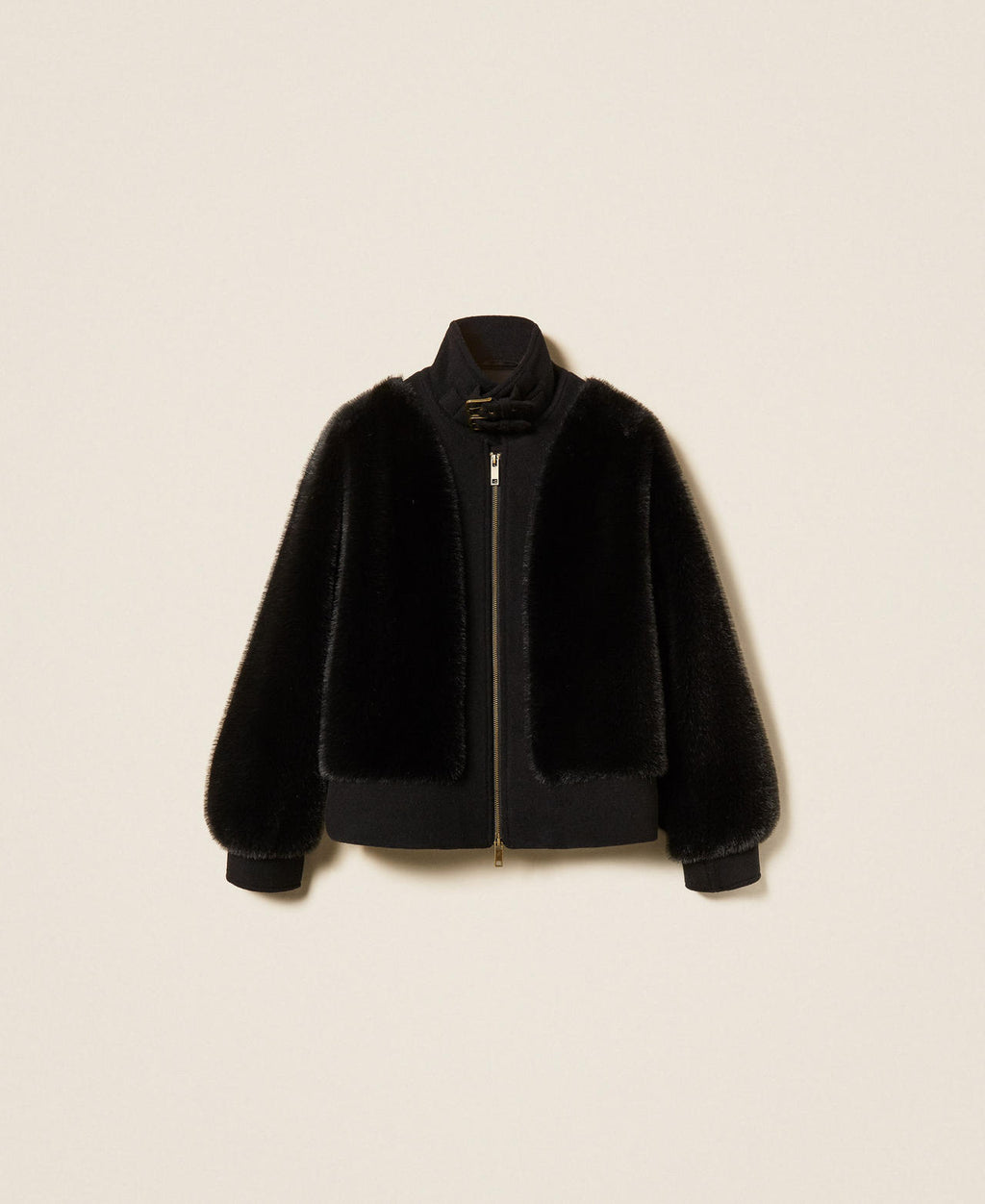 Twinset 262TT2180 - Bomber in faux fur e panno