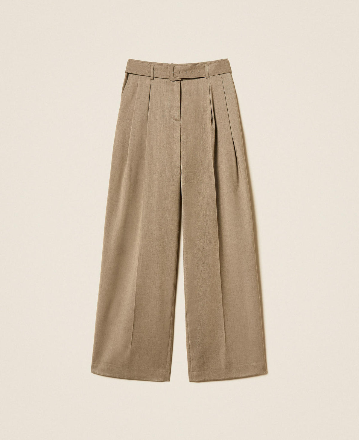 Twinset 262TT2220 - Pantaloni a palazzo in raso opaco