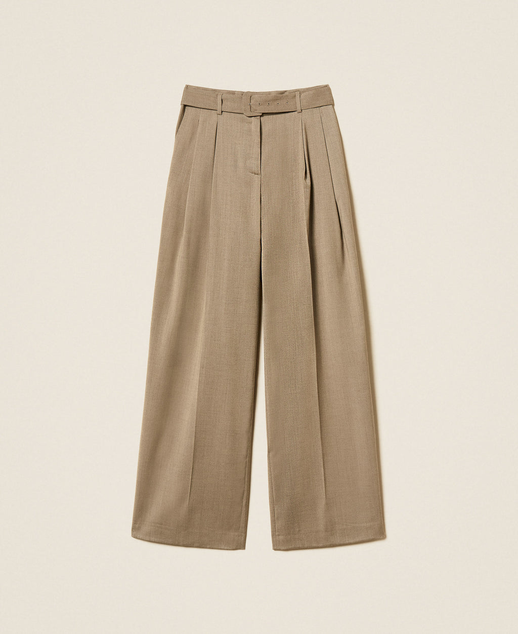 Twinset 262TT2220 - Pantaloni a palazzo in raso opaco