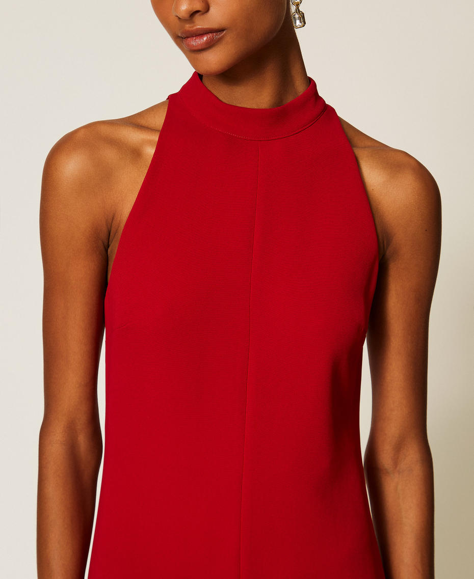 Twinset 262TT2260 - Abito lungo halter in crêpe