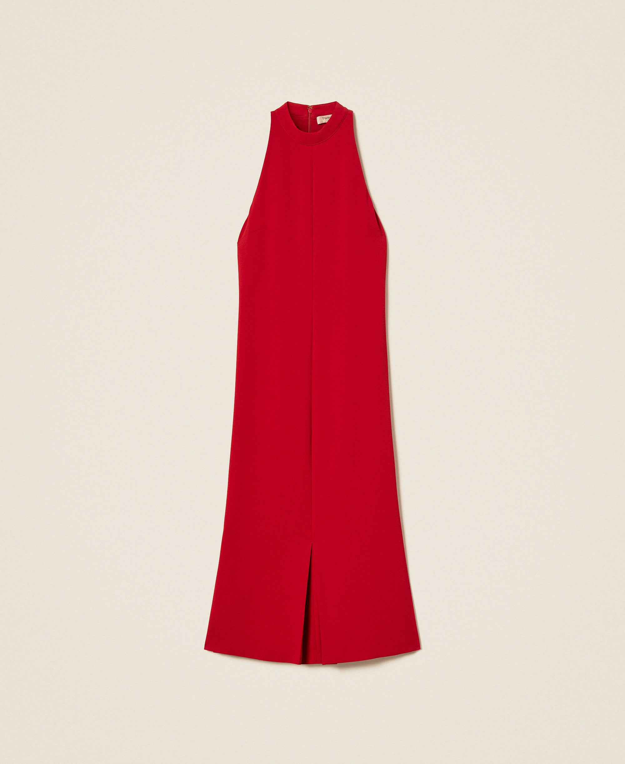 Twinset 262TT2260 - Abito lungo halter in crêpe