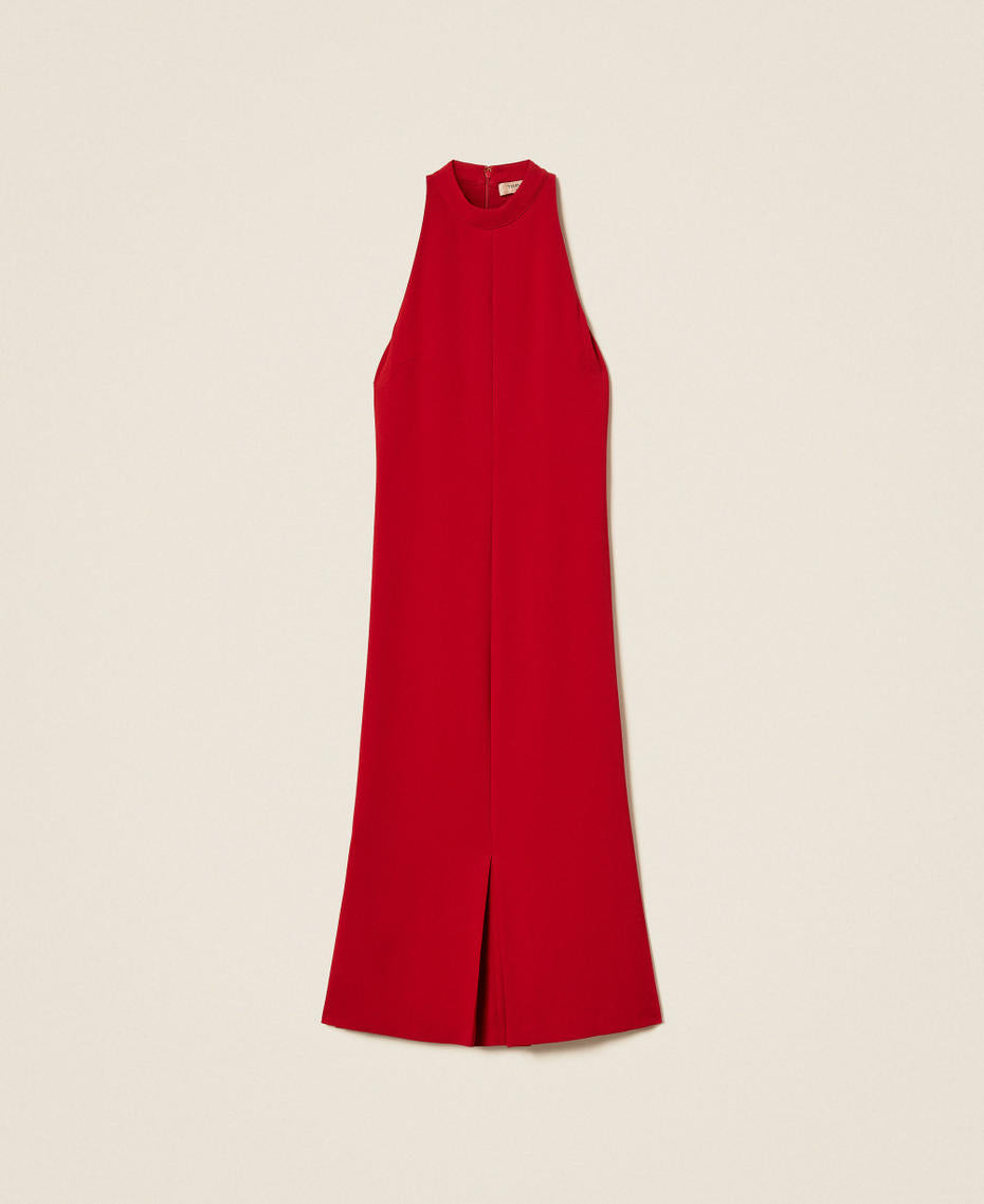 Twinset 262TT2260 - Abito lungo halter in crêpe