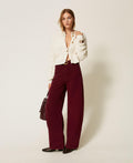 Twinset 262TT2361 - Pantaloni balloon in velluto a costine