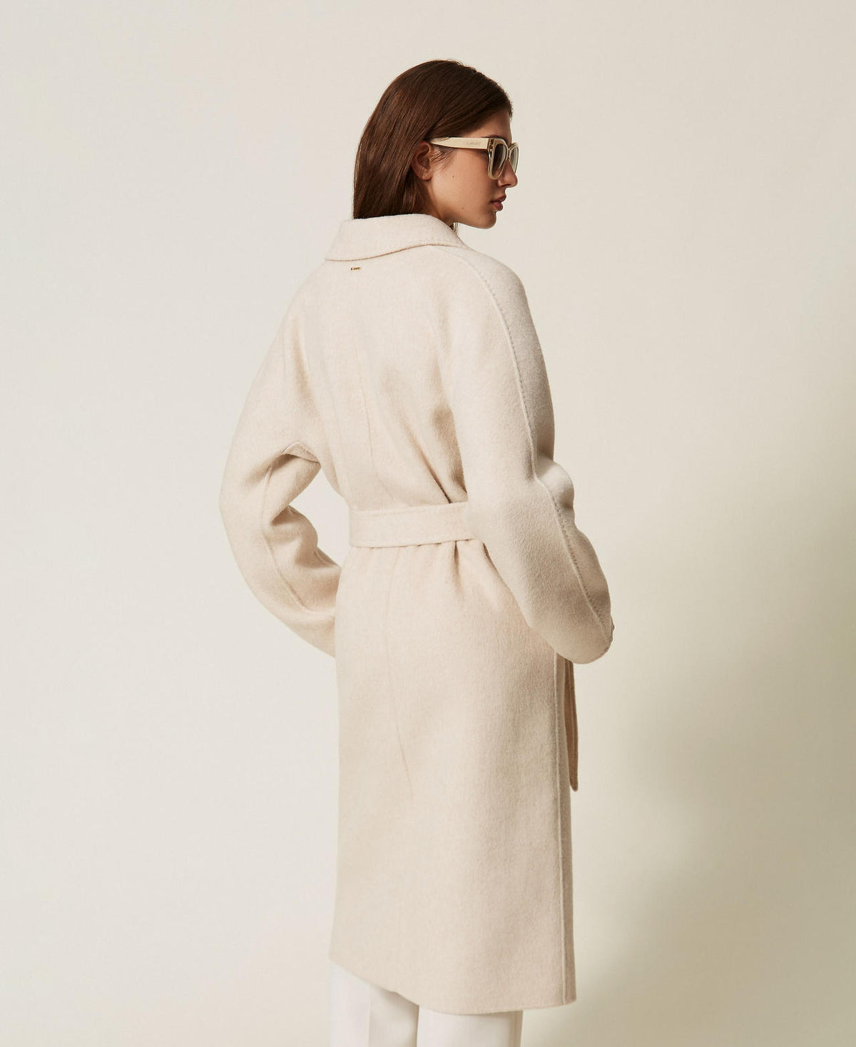 Twinset 262TT2470 - Cappotto in panno di misto lana