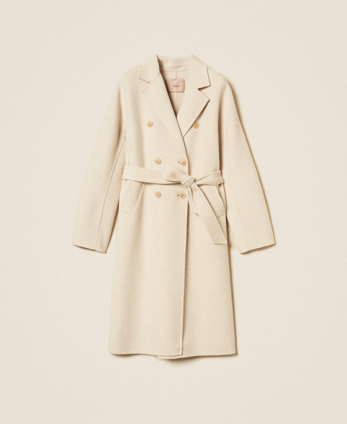 Twinset 262TT2470 - Cappotto in panno di misto lana