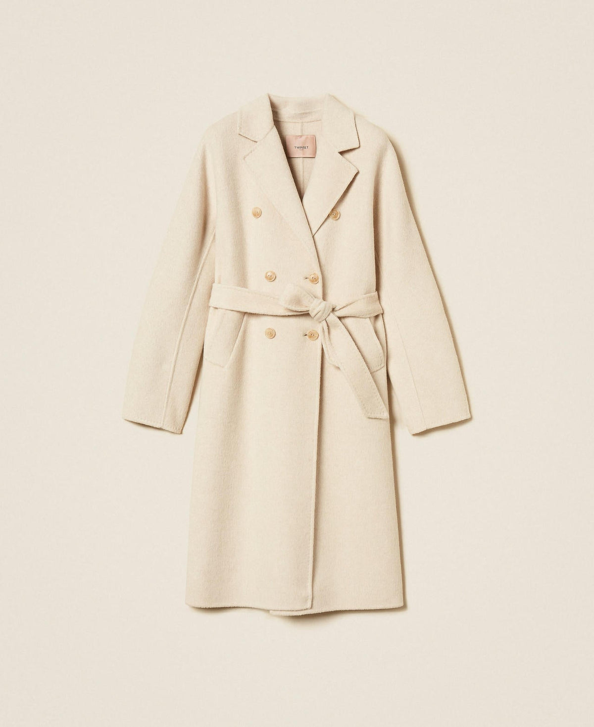 Twinset 262TT2470 - Cappotto in panno di misto lana