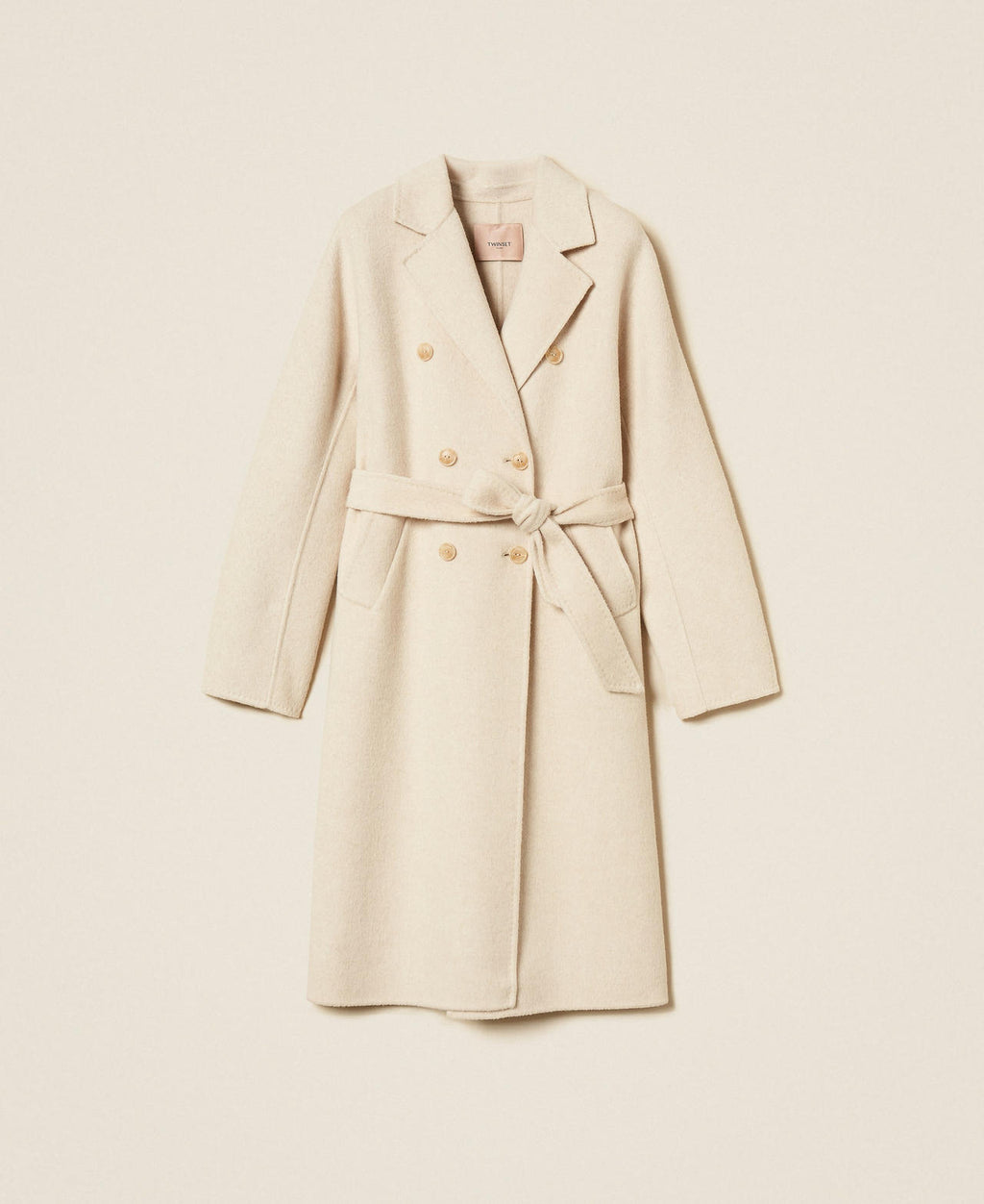 Twinset 262TT2470 - Cappotto in panno di misto lana