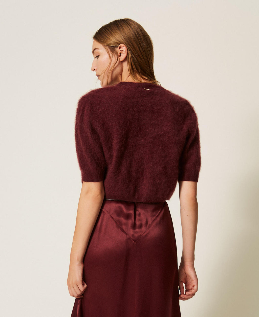 Twinset 262TT3022 - Coprispalle in misto lana spazzolata