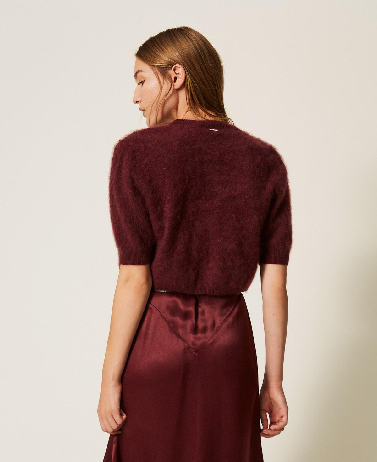Twinset 262TT3022 - Coprispalle in misto lana spazzolata