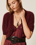 Twinset 262TT3022 - Coprispalle in misto lana spazzolata