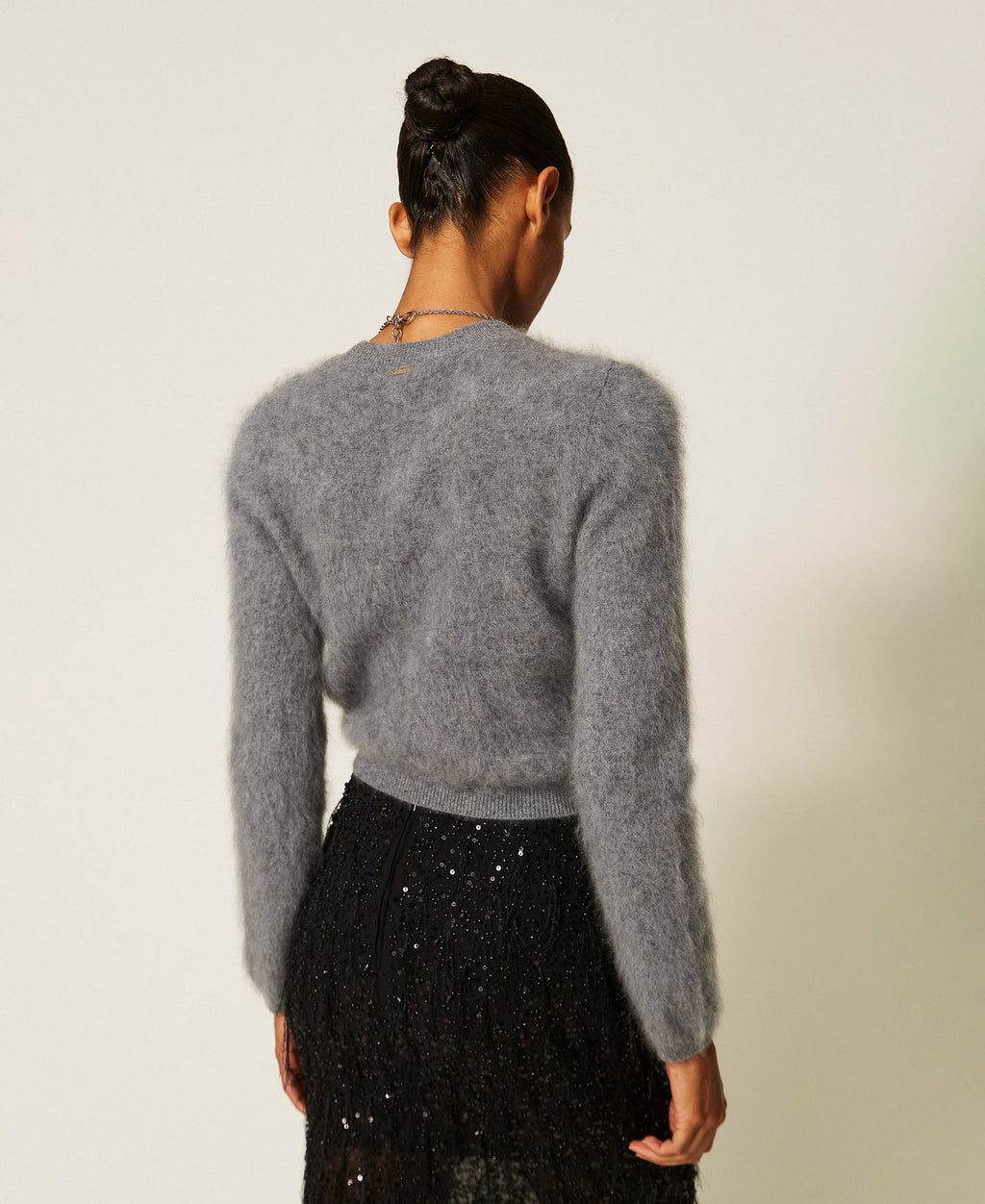 Twinset 262TT3024 - Maglia girocollo in lana spazzolata