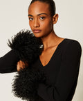 Twinset 262TT3261 - Maglia a coste con faux fur