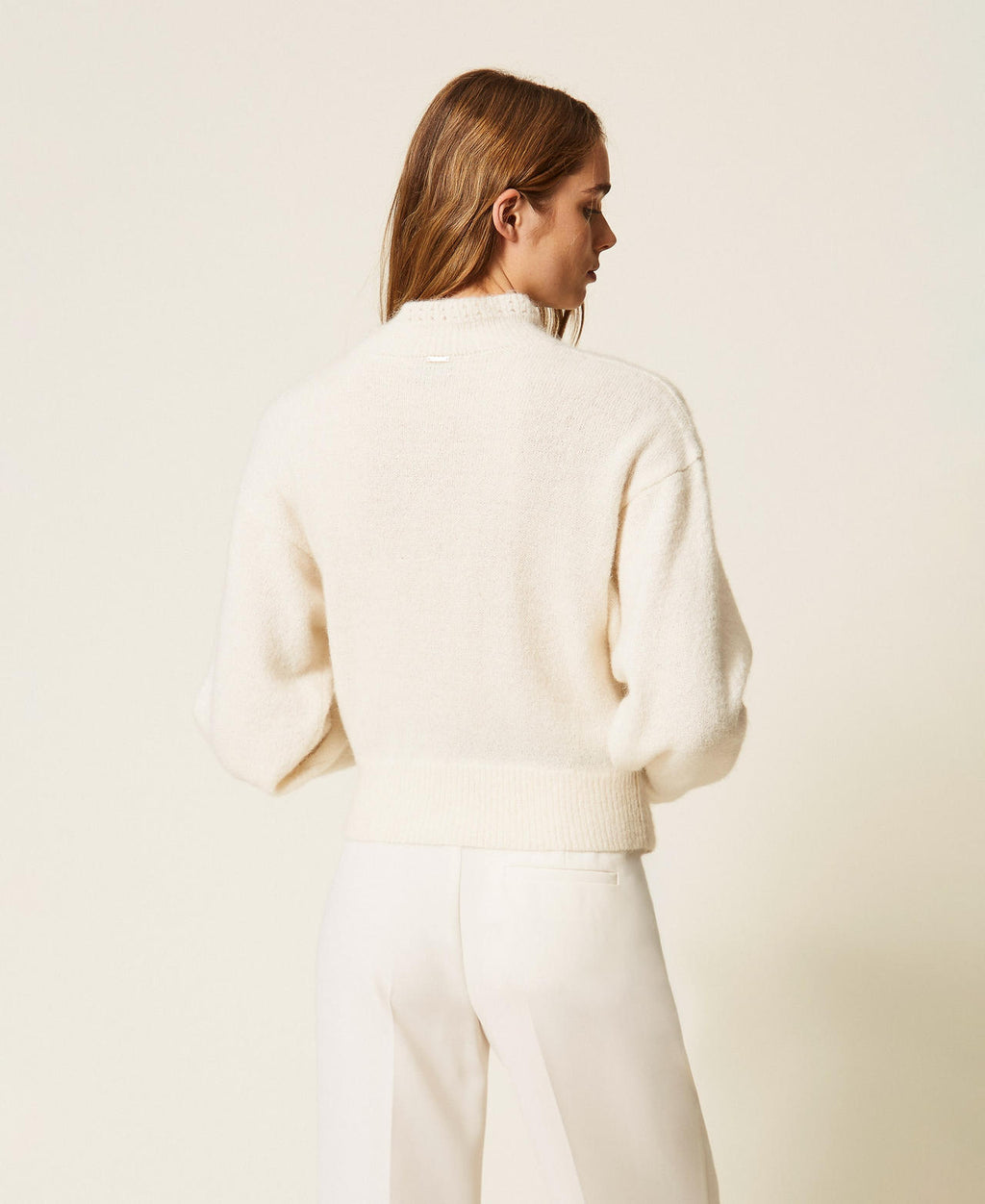 Twinset 262TT3341 - Maglia in misto alpaca jacquard